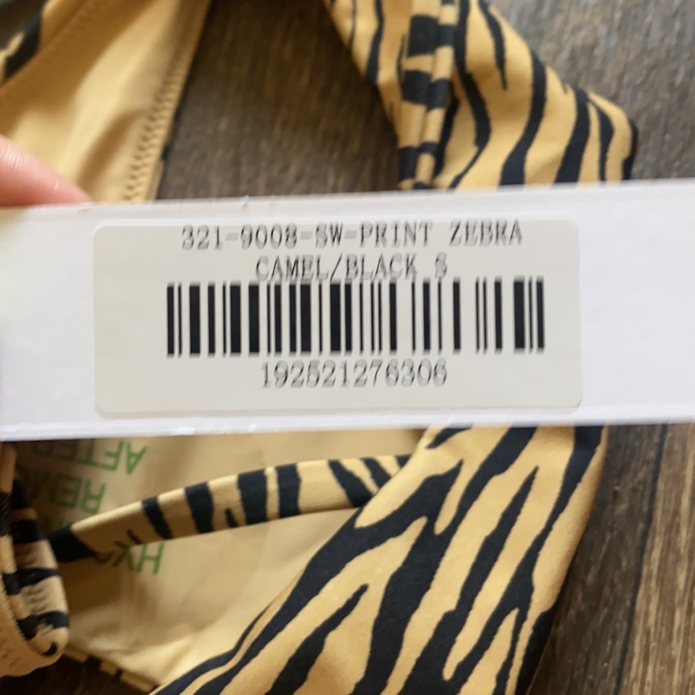 Zebra Camel Print Bikini Bottom - Picture 5 of 5